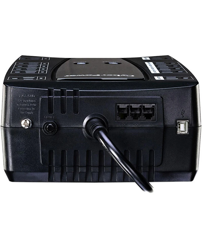 CyberPower Intelligent Lcd AVRG750LCD 12 Outlet 750VA 450W Surge Protection and Battery Backup Ups System