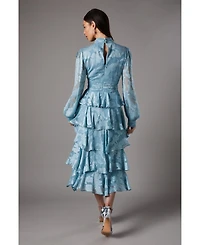 Coast Women's Jacquard Tiered Maxi Dress