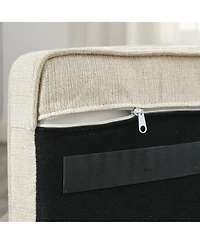 Aostirmotor Elevated Dog Sofa Bed Modern Design for Small Dogs Beige
