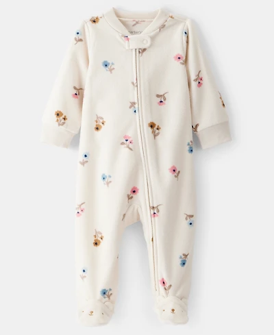 Carter's Baby Girls 2-Way Zip Sleep and Play Coverall