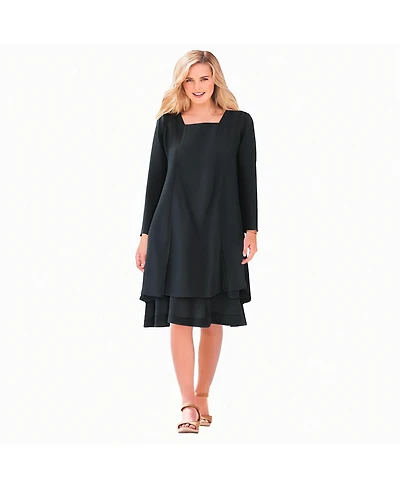 Woman Within Women's 2-Piece Jacket Dress