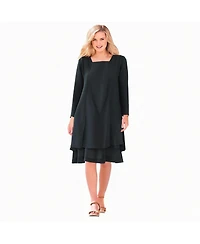 Woman Within Women's 2-Piece Jacket Dress