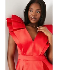 Coast Women's Frill Sleeve V Neck Midi Dress
