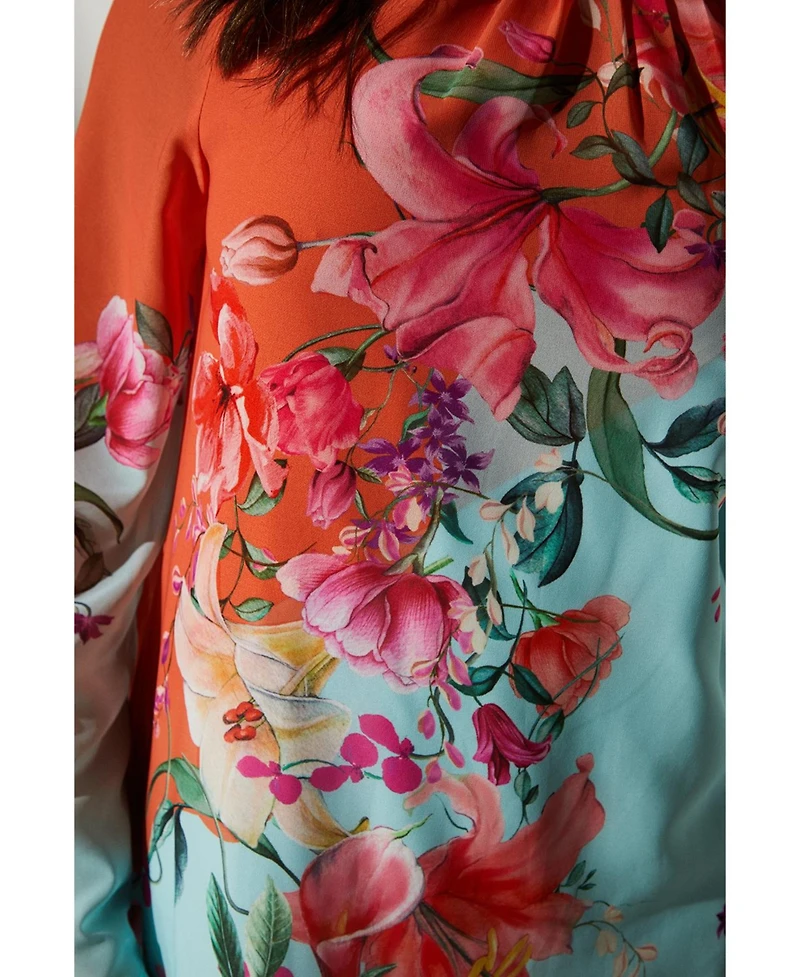 Coast Women's Printed Tie Back Column Maxi Dress