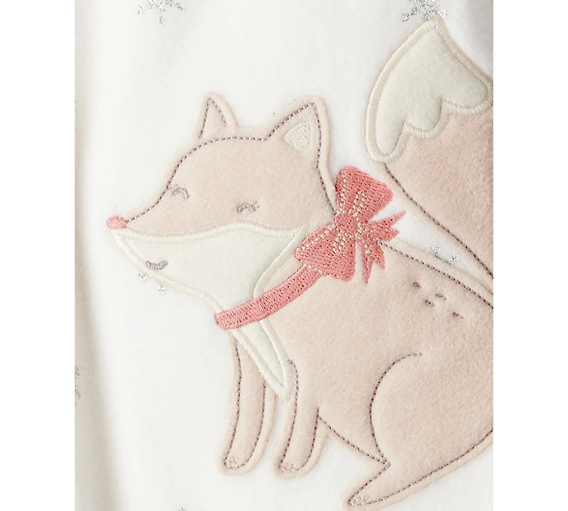 Carter's Baby Girls Fox Zip-Up Sleep and Play Coverall
