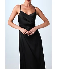 Coast Women's Wrap Waist Satin Cami Bridesmaids Dress