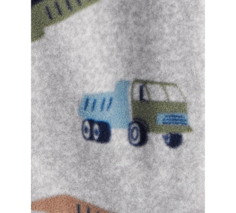 Carter's Baby Boys Construction Truck Zip-Up Sleep and Play Coverall