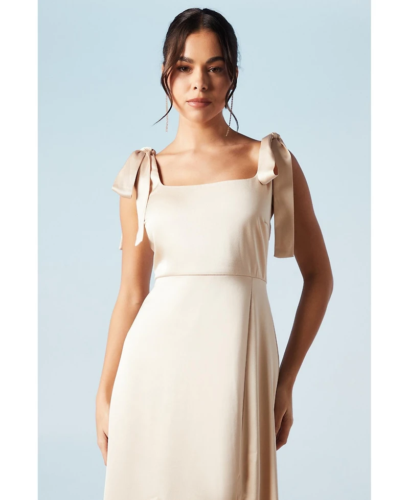 Oasis Women's Satin Midi Bridesmaid Dress