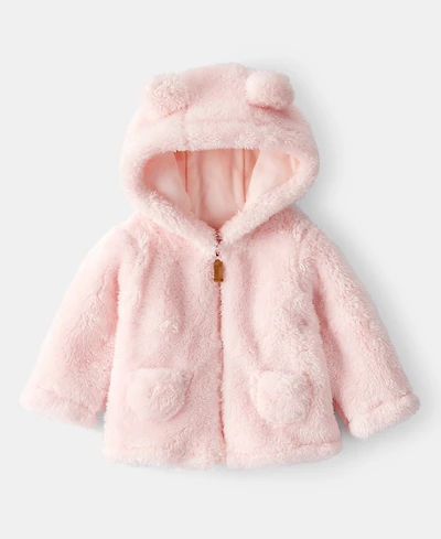 Carter's Baby Girls Zip-Up Sherpa Hoodie