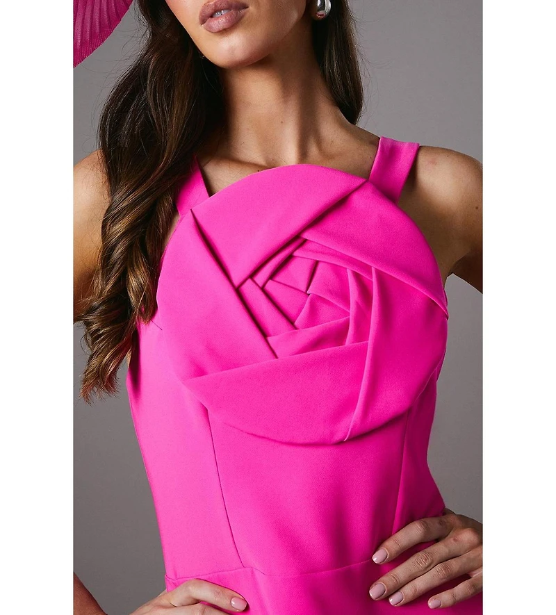 Coast Women's Strappy Crepe Corsage Midi Dress