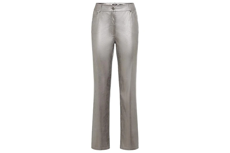 Olsen Women's Metallic Soft Leather Look Pant