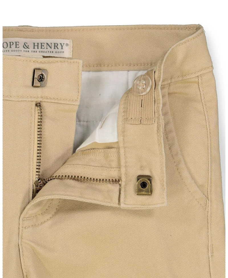 Hope & Henry Little and Big Boys' Organic Skinny Stretch Twill Chino Pant