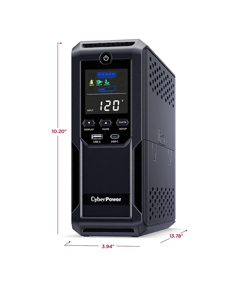 CyberPower CP1350AVRLCD3 1350VA/815W Sinewave LCD Mini-Tower Ups System