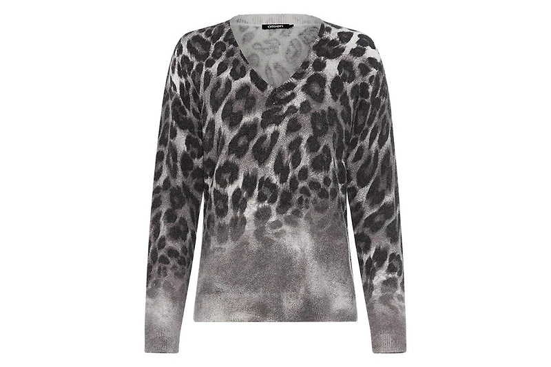 Olsen Women's Leopard Pullover
