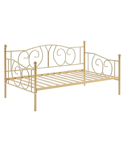 Slickblue Decorative French Country Daybed Frame in Metal for Living Room or Bedroom