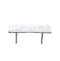 Zeus & Ruta Wall-Mounted Cat Window Seat with Cushion in White