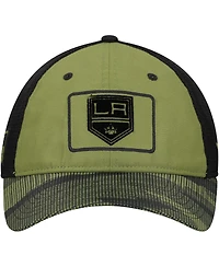 Fanatics Men's Olive Los Angeles Kings Military Appreciation Trucker Adjustable Hat