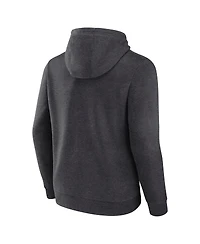 Fanatics Men's Heather Charcoal Oklahoma Sooners Horizontal Block Fleece Pullover Hoodie