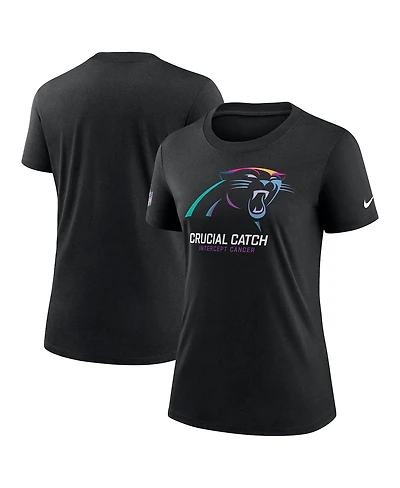 Nike Women's Black Carolina Panthers 2024 Nfl Crucial Catch Tri-Blend T-Shirt