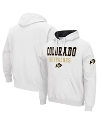 Colosseum Men's White Colorado Buffaloes Sunrise Pullover Hoodie