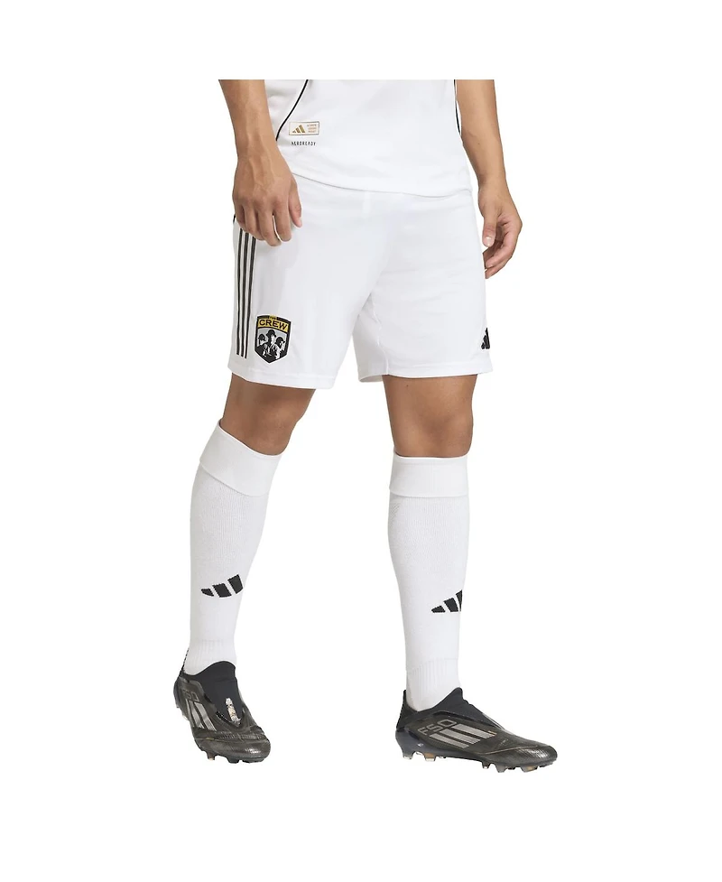 Adidas Men's White Columbus Crew 2025 Archive Collection Authentic Shorts