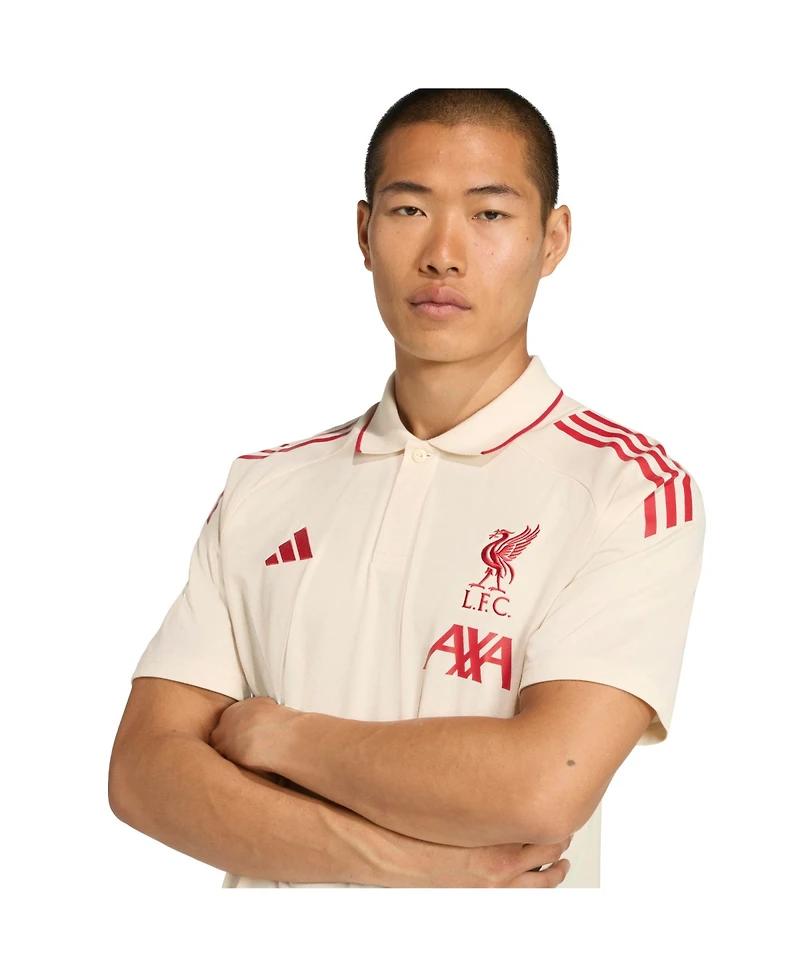 Adidas Men's Cream Liverpool 2025/26 Training Polo