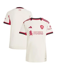 Adidas Women's White Liverpool 2025/26 Away Replica Jersey