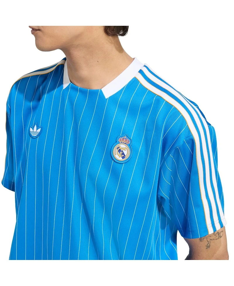 Adidas Men's and Women's Blue Real Madrid Terrace Icons Jersey
