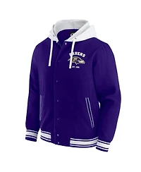 Darius Rucker Collection by Fanatics Men's Purple Baltimore Ravens Full-Snap Hoodie Jacket