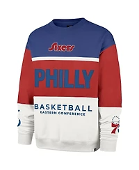'47 Brand Men's and Women's Red Philadelphia 76ers 2024/25 City Edition On Five Maximalist Pullover Sweatshirt