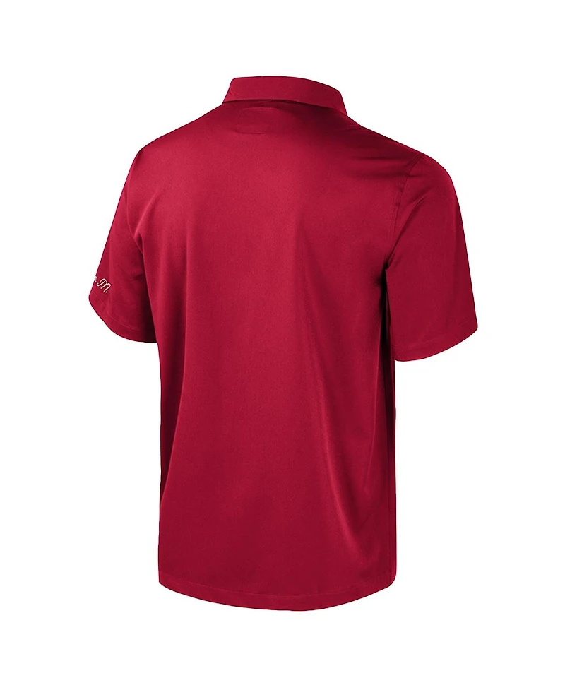 Colosseum Men's Crimson Indiana Hoosiers Strike Bowling Button-Up Shirt