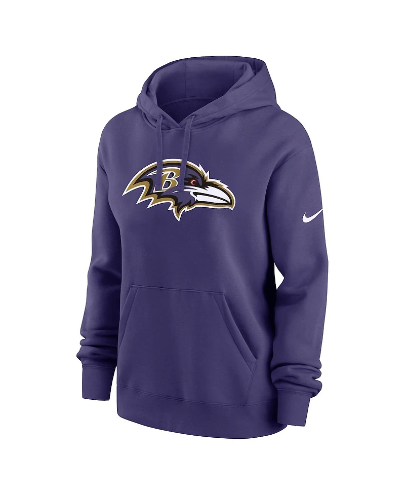 Nike Women's Purple Baltimore Ravens Club Fleece Pullover Hoodie