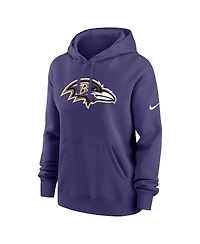 Nike Women's Purple Baltimore Ravens Club Fleece Pullover Hoodie