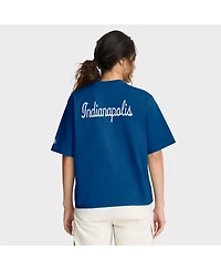 Nike Women's Royal Indianapolis Colts Rewind Pocket Boxy T-Shirt