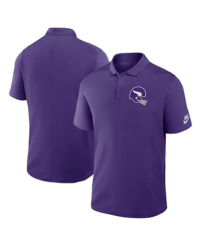 Nike Men's Purple Minnesota Vikings Rewind Victory Performance Polo