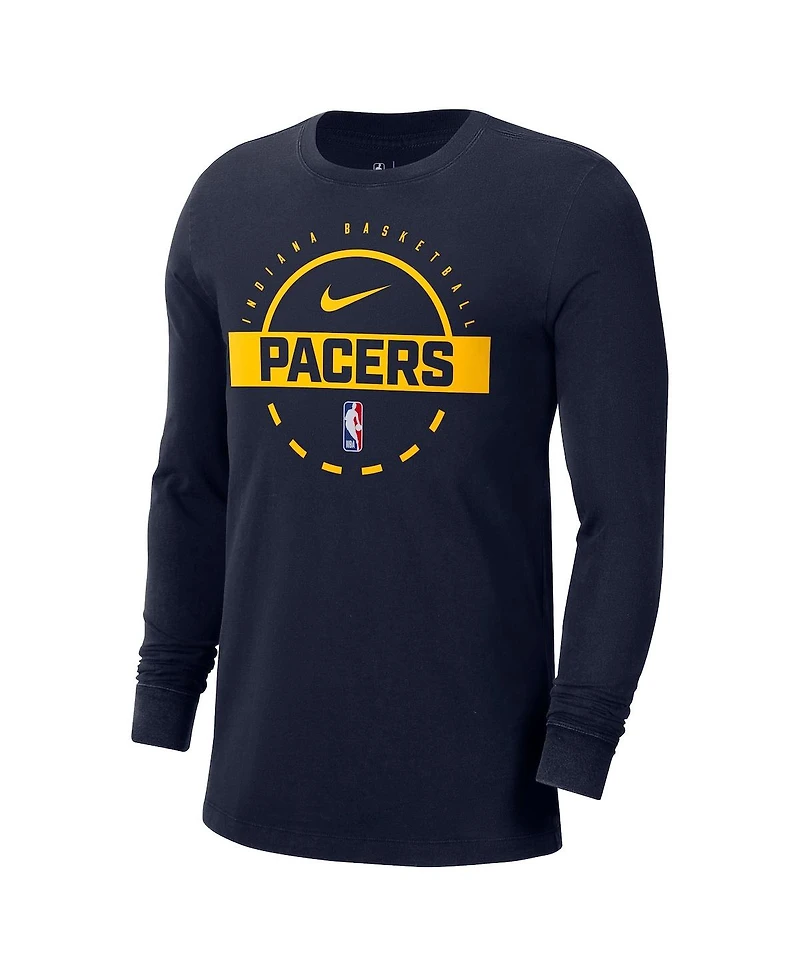 Nike Men's Navy Indiana Pacers Authentic Long Sleeve Practice T-Shirt
