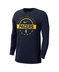 Nike Men's Navy Indiana Pacers Authentic Long Sleeve Practice T-Shirt