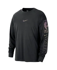 Nike Men's Black Nba Team 31 Max90 Long Sleeve T-Shirt