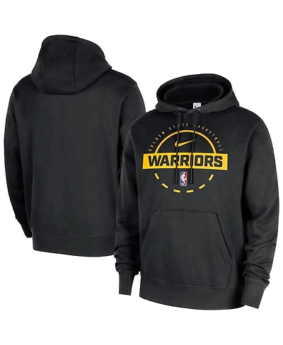 Nike Men's Black Golden State Warriors 2025/26 Authentic Practice Club Pullover Hoodie