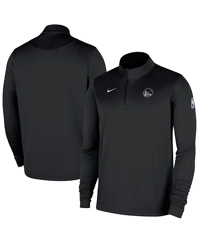 Nike Men's Black Golden State Warriors 2025/26 Authentic Coaches Quarter-Zip Pullover Jacket