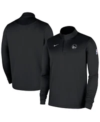 Nike Men's Black Golden State Warriors 2025/26 Authentic Coaches Quarter-Zip Pullover Jacket