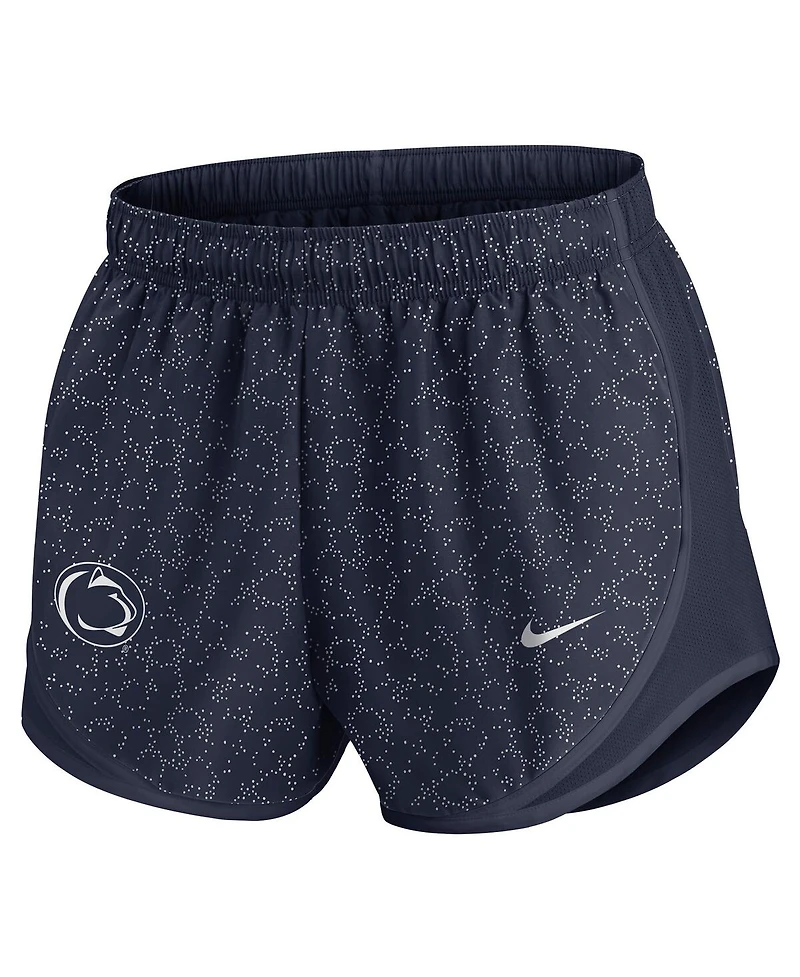 Nike Women's Navy Penn State Nittany Lions Tempo Pattern Performance Shorts