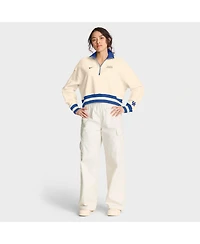 Nike Women's Cream/Royal Kentucky Wildcats Legacy Half-Zip Sweatshirt