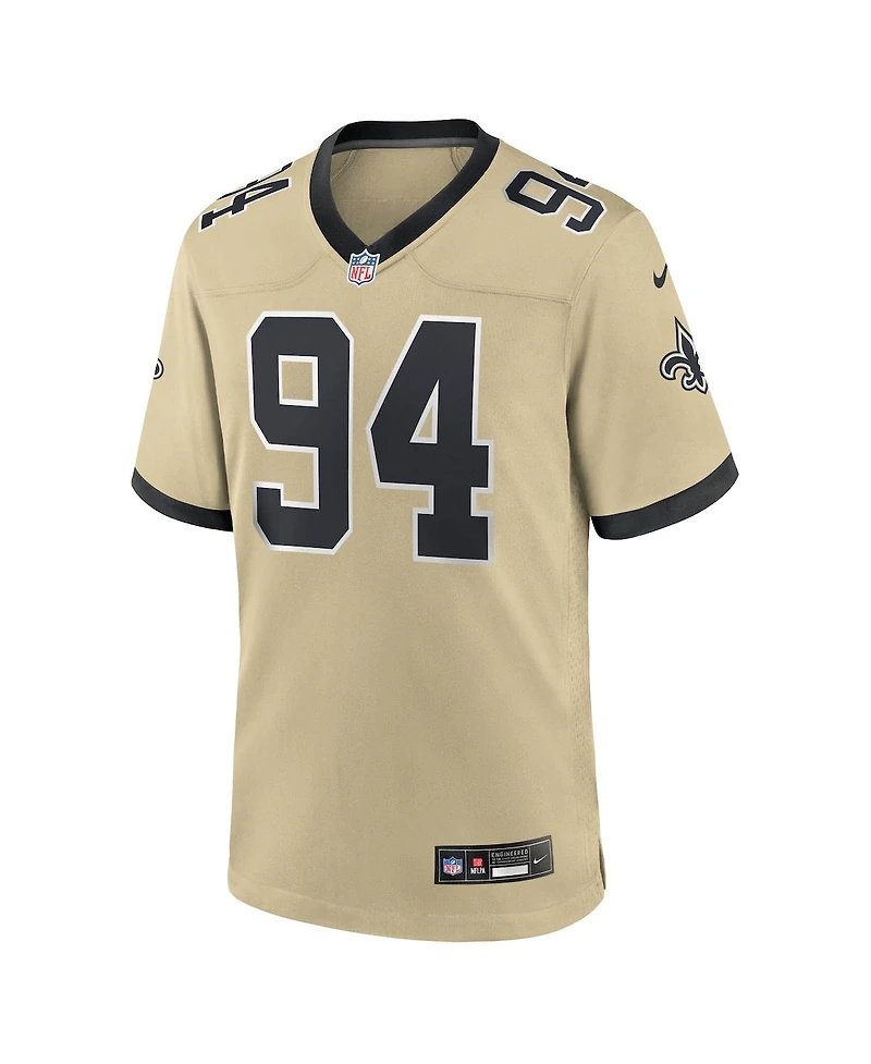 Nike Men's Cameron Jordan Gold New Orleans Saints Gameday Golds Alternate Game Player Jersey
