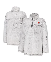 G-iii 4Her by Carl Banks Women's Gray Cleveland Browns Sherpa Full-Zip Jacket