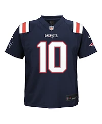 Nike Preschool Drake Maye Navy New England Patriots Player Game Jersey