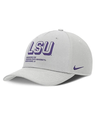 Nike Men's Gray Lsu Tigers 2025 Sideline Dust Pinched Rise Adjustable Hat