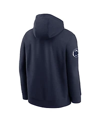 Nike Men's Navy Penn State Nittany Lions 2025 Sideline Club Fleece Pullover Hoodie