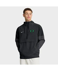 Nike Men's Black Oregon Ducks Anorak Half-Zip Hoodie Jacket