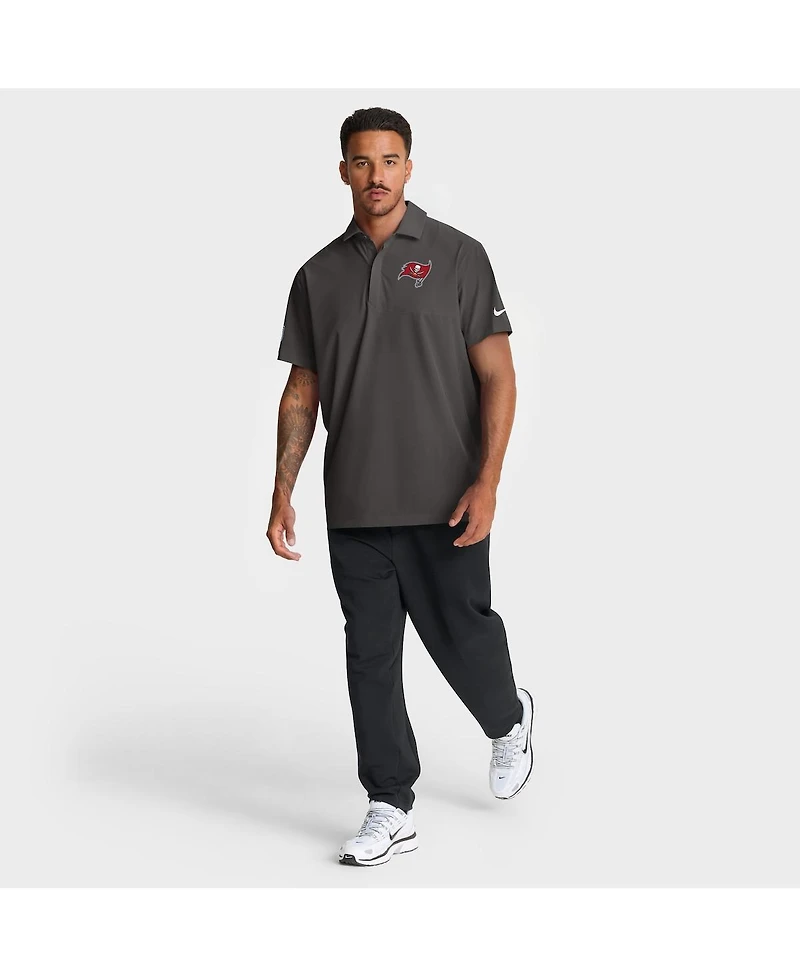 Nike Men's Pewter Tampa Bay Buccaneers Sideline City Pride Woven Performance Polo